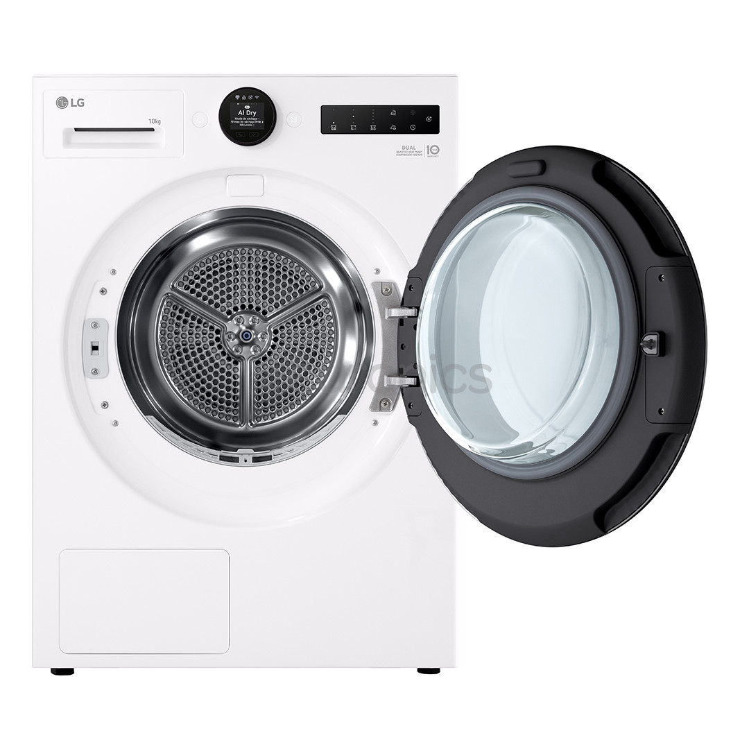 LG DUAL Inverter Heat Pump, 10 kg, sügavus 66 cm - Pesukuivati