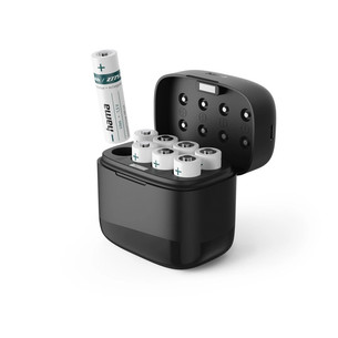 Hama Battery Charger with 8x AA Li-Ion Battery, 2000 mAh, black - Battery charger 00223560