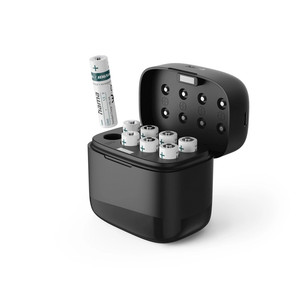 Hama Battery Charger with 8x AAA Li-Ion Battery, 780 mAh, black - Battery charger 00223559