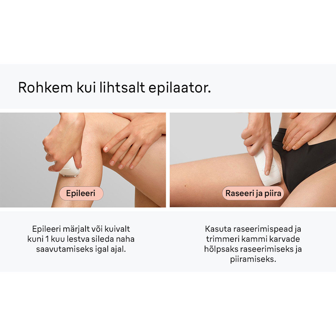 Braun Silk epil 5, märg- ja kuivkasutus, valge/roosa - Epilaator