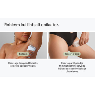 Braun Silk epil 7, Wet & Dry, valge/hall - Epilaator