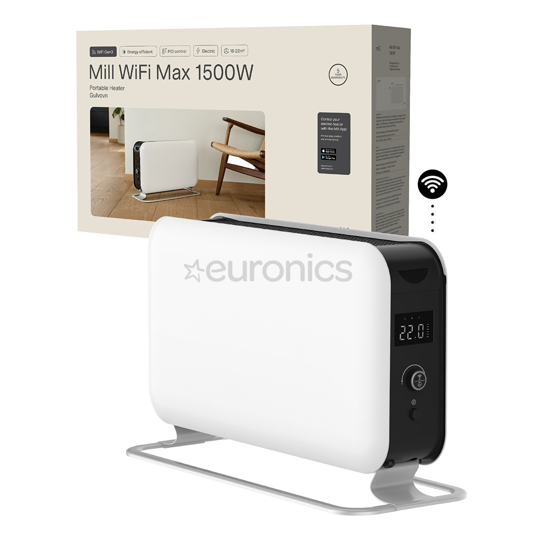 Mill WiFi Max, 1500 W, valge - Konvektor