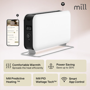 Mill WiFi Max, 1500 W, valge - Konvektor