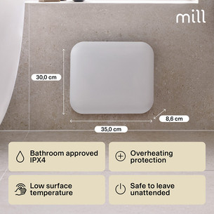 Mill Invisible, 250 Вт, белый - Панельный обогреватель