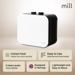 Mill Compact, 1800 Вт, белый - Термовентилятор