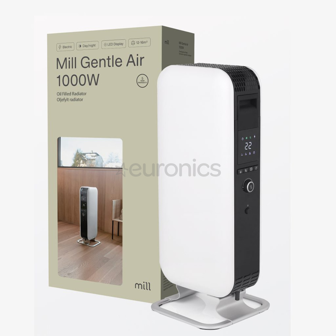 Mill Gentle Air, 1000 W, valge - Õliradiaator