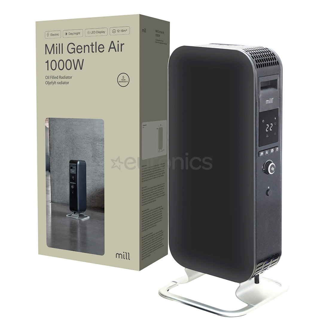 Mill Gentle Air, 1000 W, must - Õliradiaator