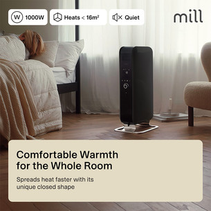 Mill Gentle Air, 1000 W, must - Õliradiaator