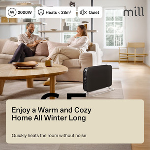 Mill Instant, 2000 W, must - Konvektor