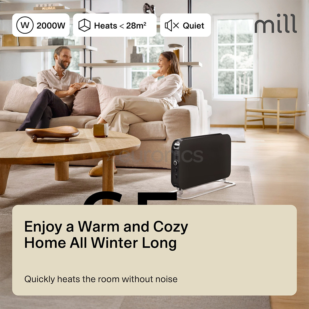 Mill Instant, 2000 W, must - Konvektor