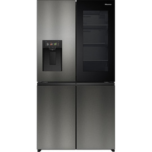 Hisense Hi7, NoFrost, 615 л, высота 179 см, темная нерж. сталь - SBS-холодильник RQ600P7SKE