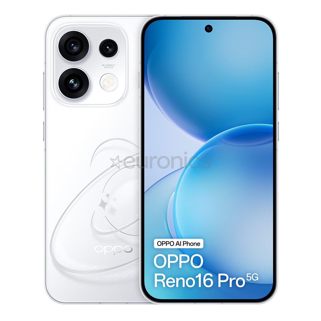 OPPO Reno16 Pro, valge - Nutitelefon