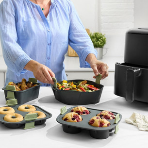 Lekue, L, grey - Air fryer basket
