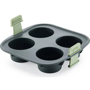 Lekue, grey - Air fryer muffins mould 890246