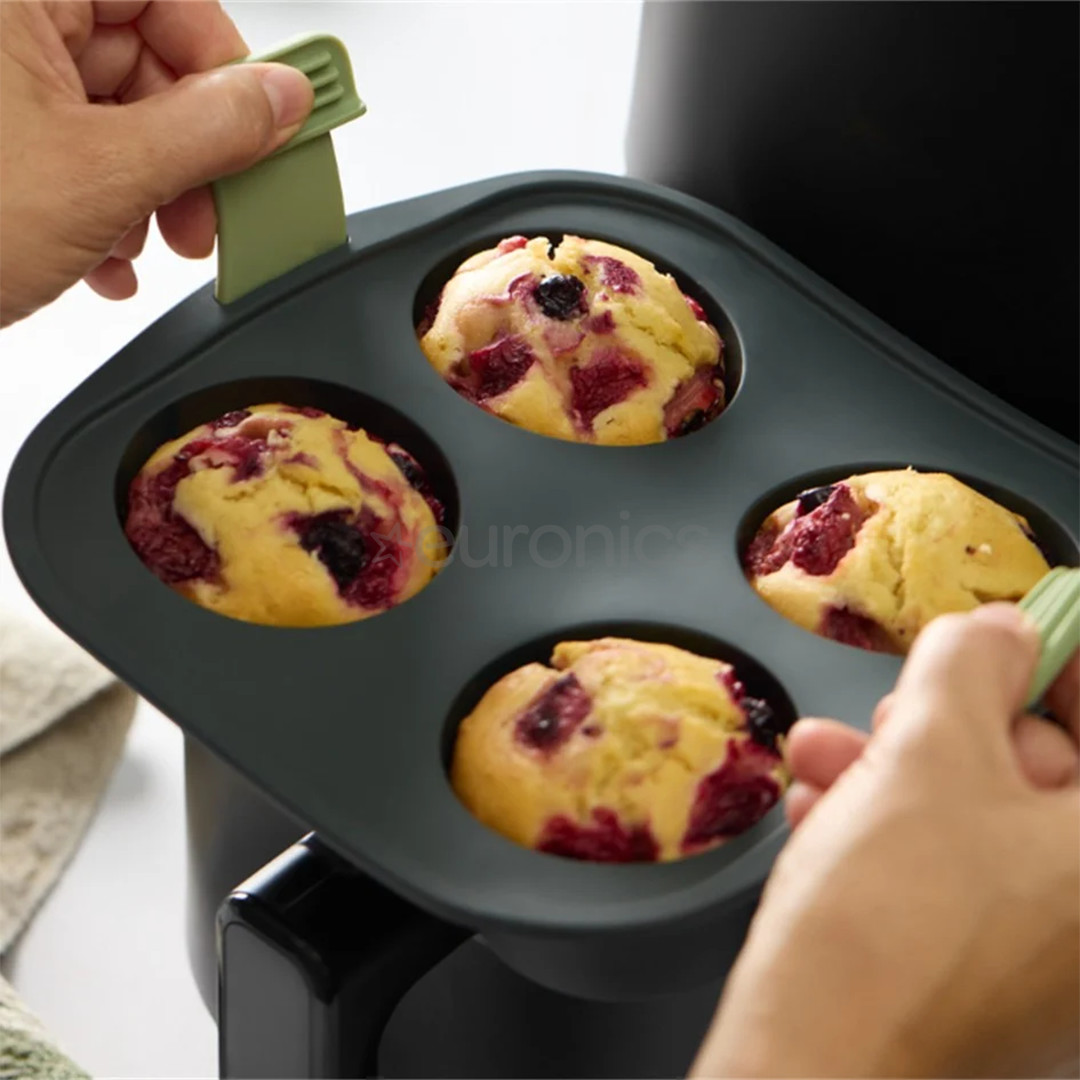 Lekue, grey - Air fryer muffins mould