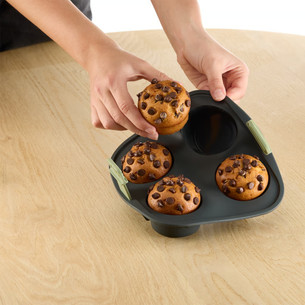 Lekue, grey - Air fryer muffins mould