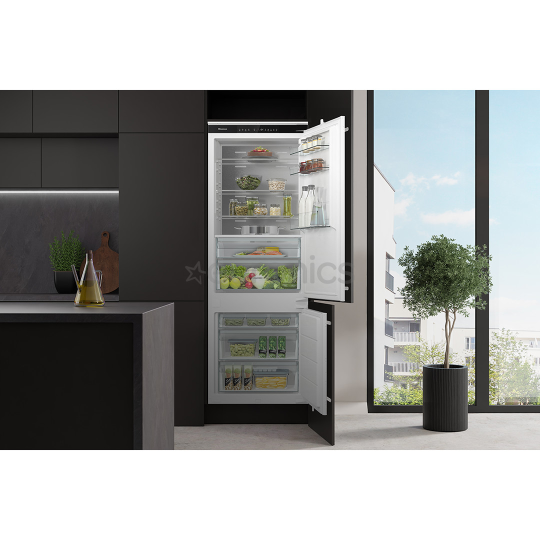 Hisense, No Frost, 377 L, kõrgus 194 cm - Integreeritav külmik