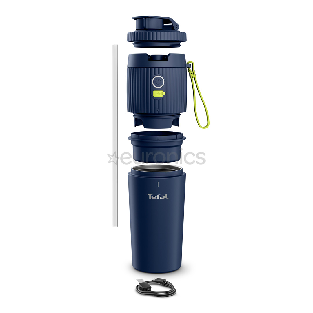 Tefal Lightmix+, 590 ml, dark blue - Portable blender