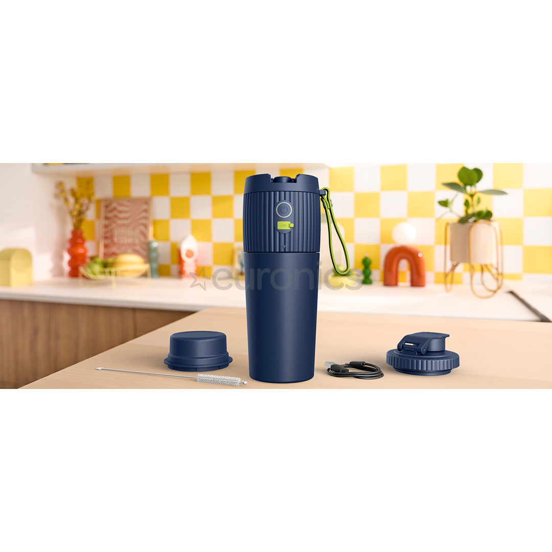 Tefal Lightmix+, 590 ml, dark blue - Portable blender