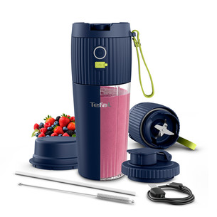 Tefal Lightmix+, 590 ml, dark blue - Portable blender