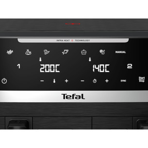 Tefal Ever Fry XXL Dual, 2700 W, 11 L, must - Kuumaõhufritüür