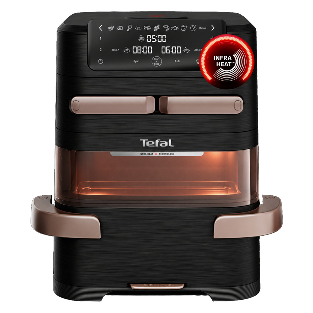Tefal Ever Fry Trio, 2850 W, 12 L, black/copper - Air fryer