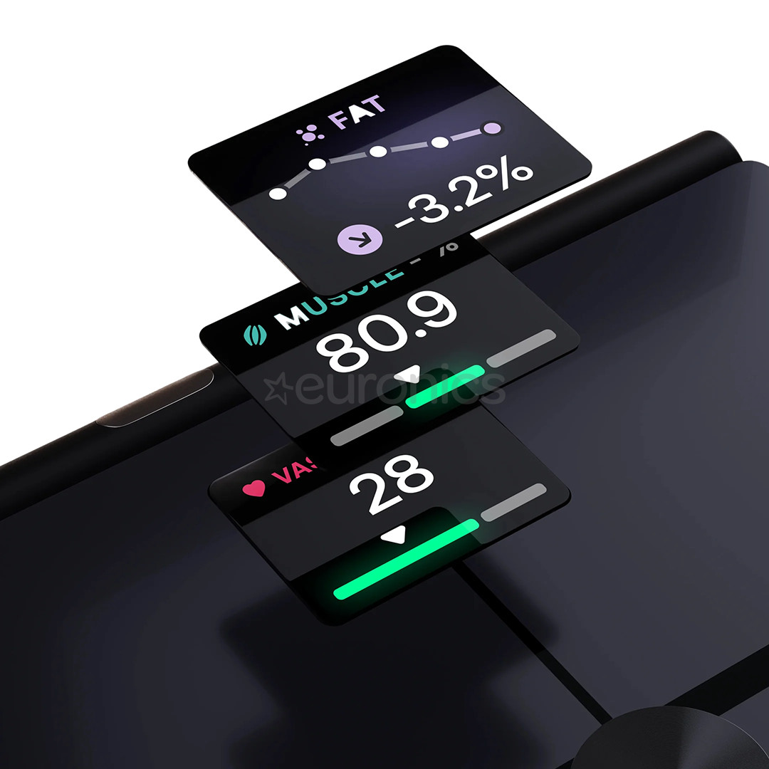 Withings BodyFit, must - Diagnostiline kaal