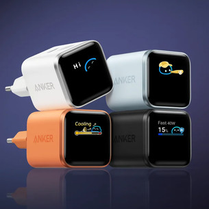 Anker Nano Smart Display Charger, 45W, must - Laadimisadapter