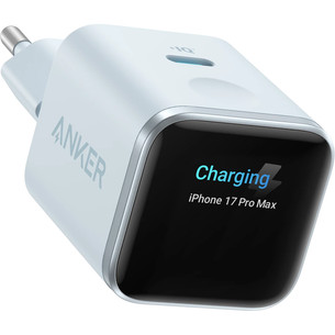 Anker Nano Smart Display Charger, 45W, sinine - Laadimisadapter