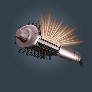 Rowenta Air Brush 3D Nano, 810 Вт, розовый - Фен-щетка