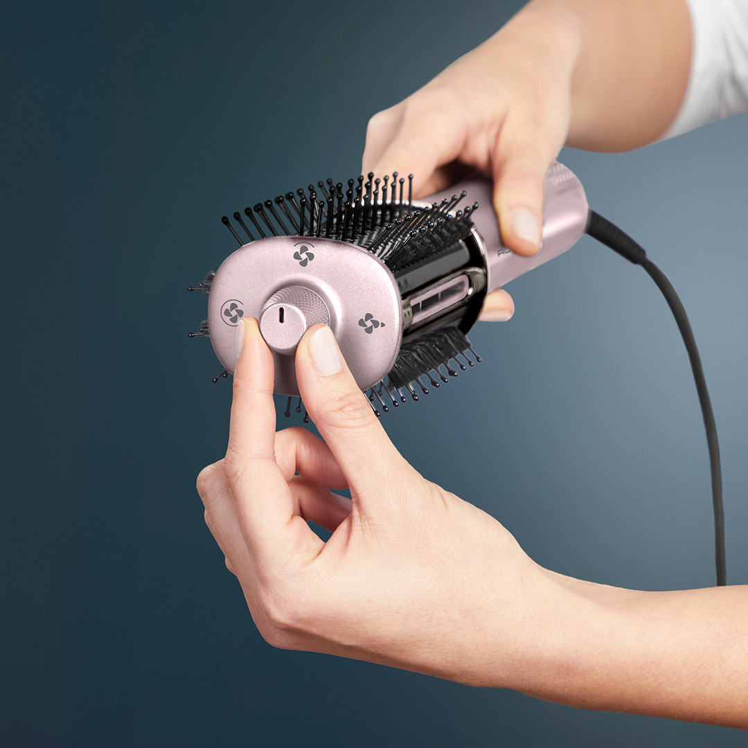 Rowenta Air Brush 3D Nano, 810 Вт, розовый - Фен-щетка