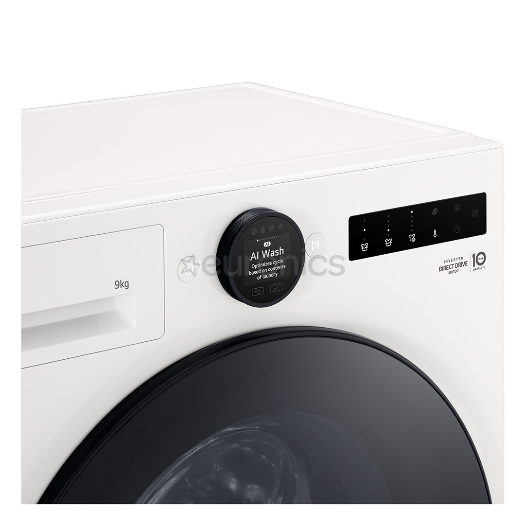 LG, 9 kg, sügavus 47.5 cm, 1200 p/min - Eestlaetav pesumasin