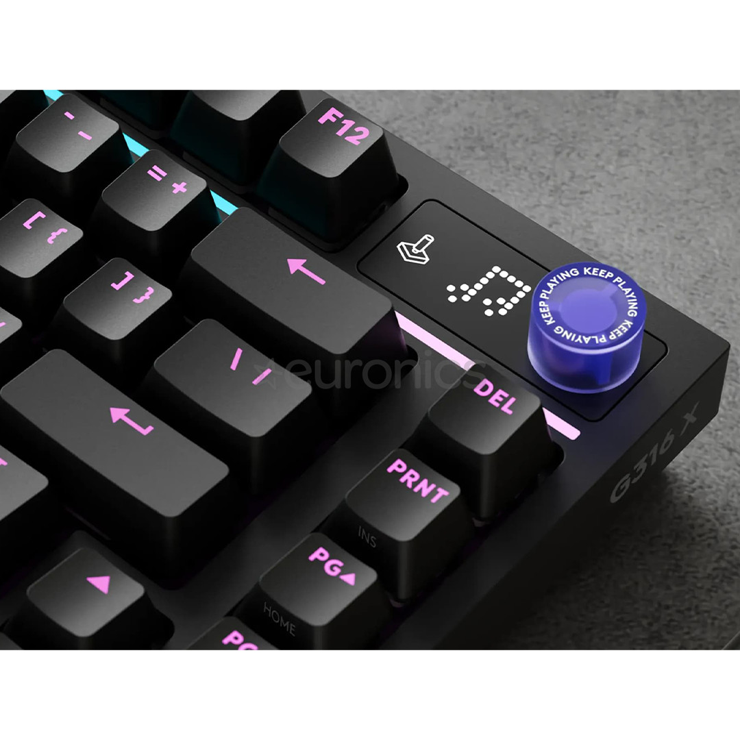 Logitech G316 X 75, tactile, US, must - Klaviatuur