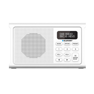 Blaupunkt DR3, valge - Kaasaskantav raadio RTVBLPP024