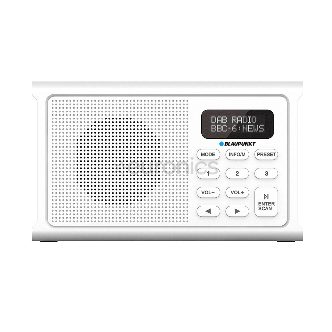 Blaupunkt DR3, valge - Kaasaskantav raadio
