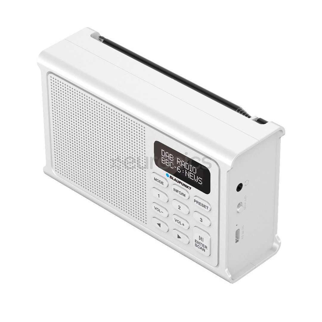Blaupunkt DR3, valge - Kaasaskantav raadio