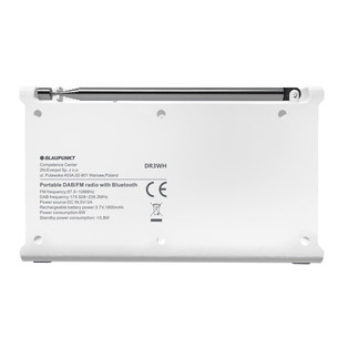 Blaupunkt DR3, valge - Kaasaskantav raadio