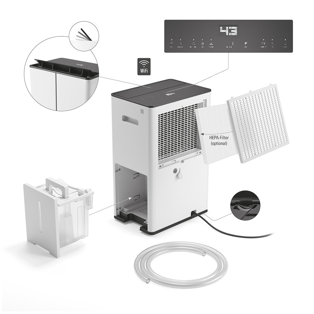 Stadler Form Lukas, 70 m², white - Dehumidifier