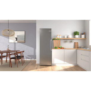 Bosch Series 6, Total No Frost, 402 L, kõrgus 187 cm, hall - Jahekapp
