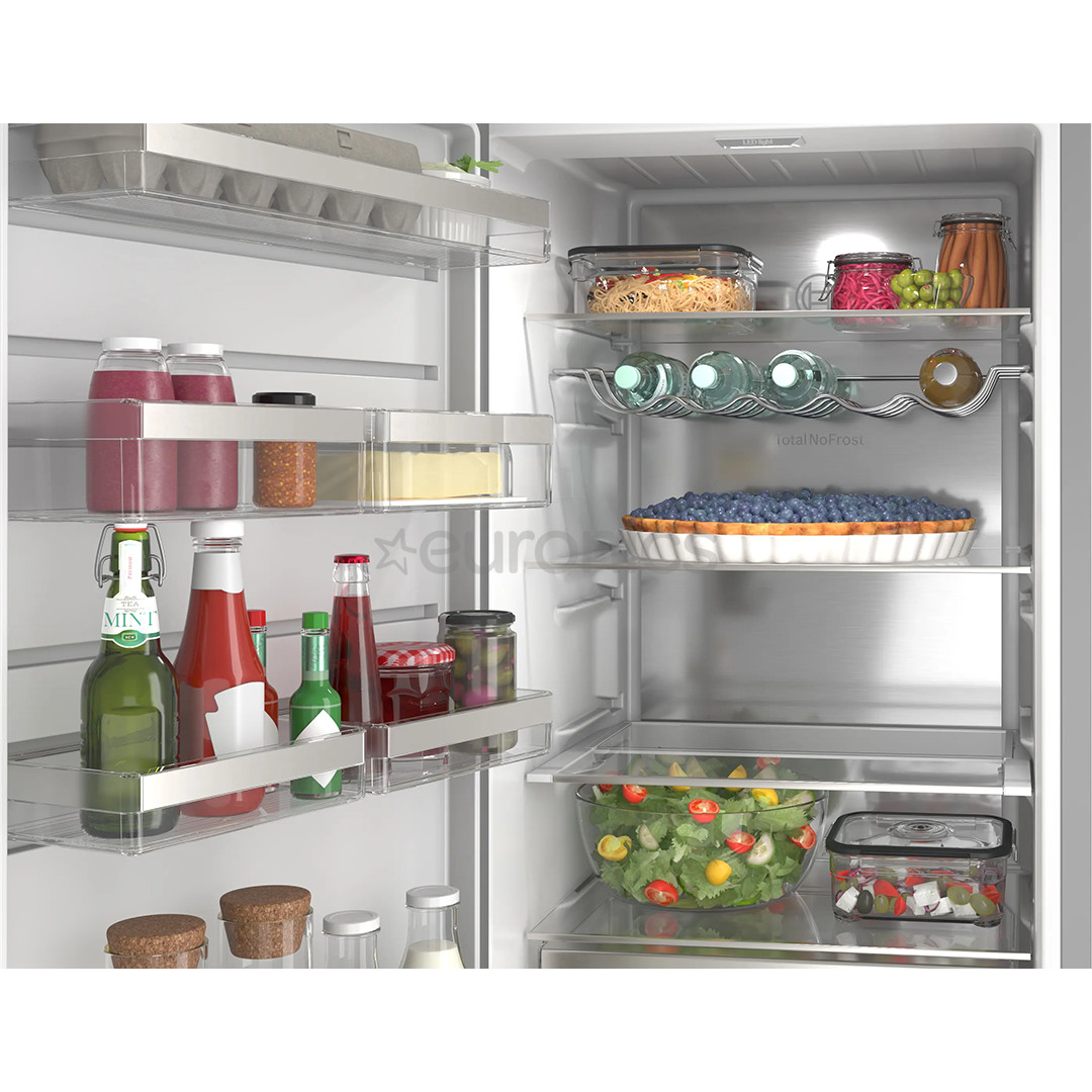 Bosch Series 6, Total No Frost, 402 L, kõrgus 187 cm, hall - Jahekapp