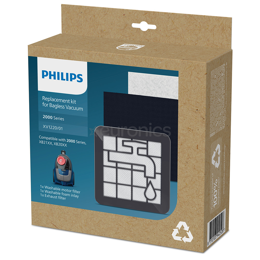 Philips 2000 - Replacement filter kit for bagless vacuum cleaner