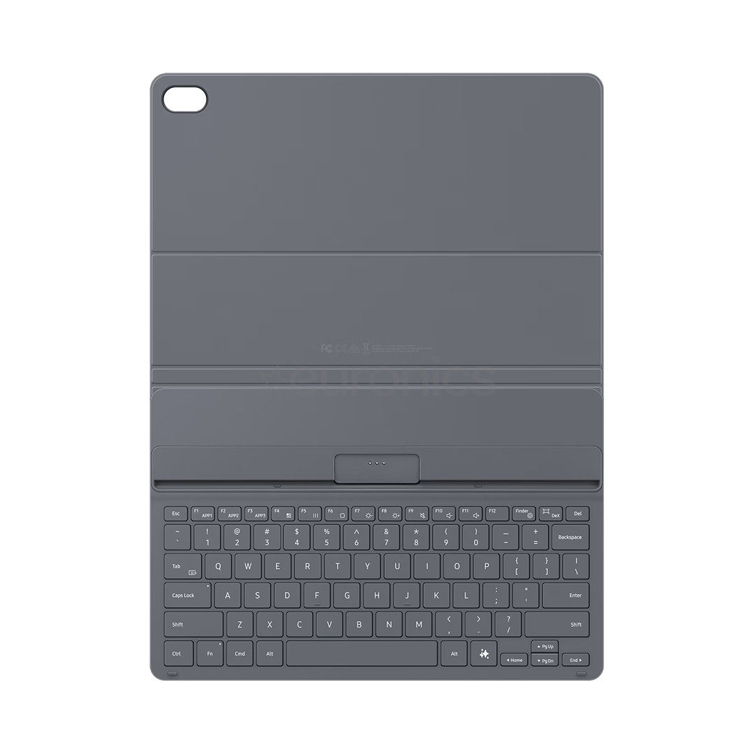 Samsung Book Cover Keyboard Slim, Galaxy Tab S12+, must - Tahvelarvuti klaviatuurümbris