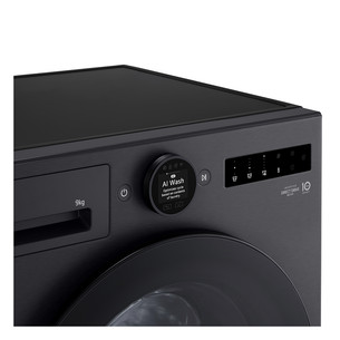 LG, 9 kg, sügavus 47.5 cm, 1200 p/min, must - Eestlaetav pesumasin