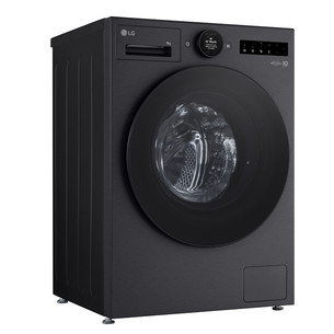 LG, 9 kg, sügavus 47.5 cm, 1200 p/min, must - Eestlaetav pesumasin
