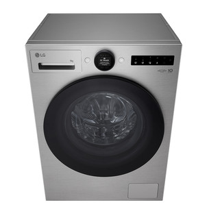 LG, 9 kg, depth 47.5 cm, 1200 rpm, silver - Front load washing machine
