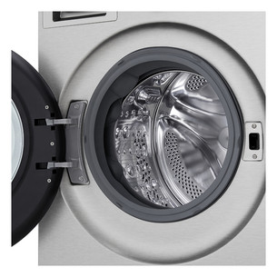 LG, 9 kg, depth 47.5 cm, 1200 rpm, silver - Front load washing machine