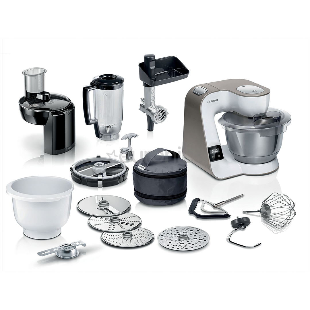 Bosch MUM 5, Seeria 4, 1000 W, valge/pronks - Köögikombain