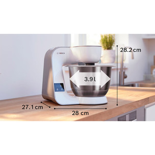 Bosch MUM 5, Seeria 4, 1000 W, valge/pronks - Köögikombain