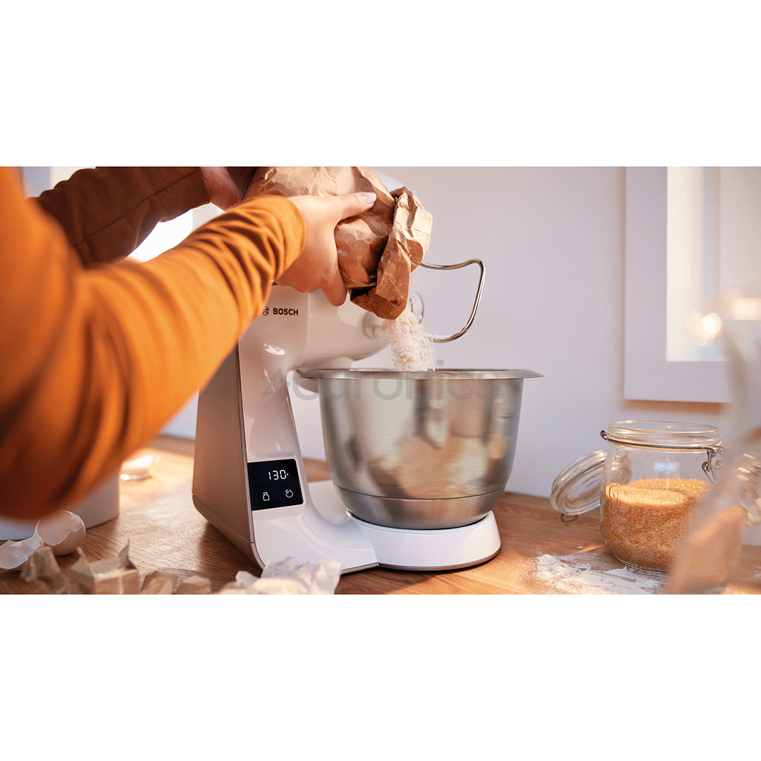 Bosch MUM 5, Seeria 4, 1000 W, valge/pronks - Köögikombain