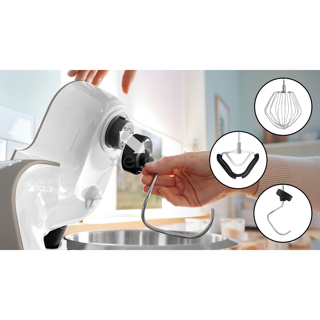 Bosch MUM 5, Seeria 4, 1000 W, valge/pronks - Köögikombain